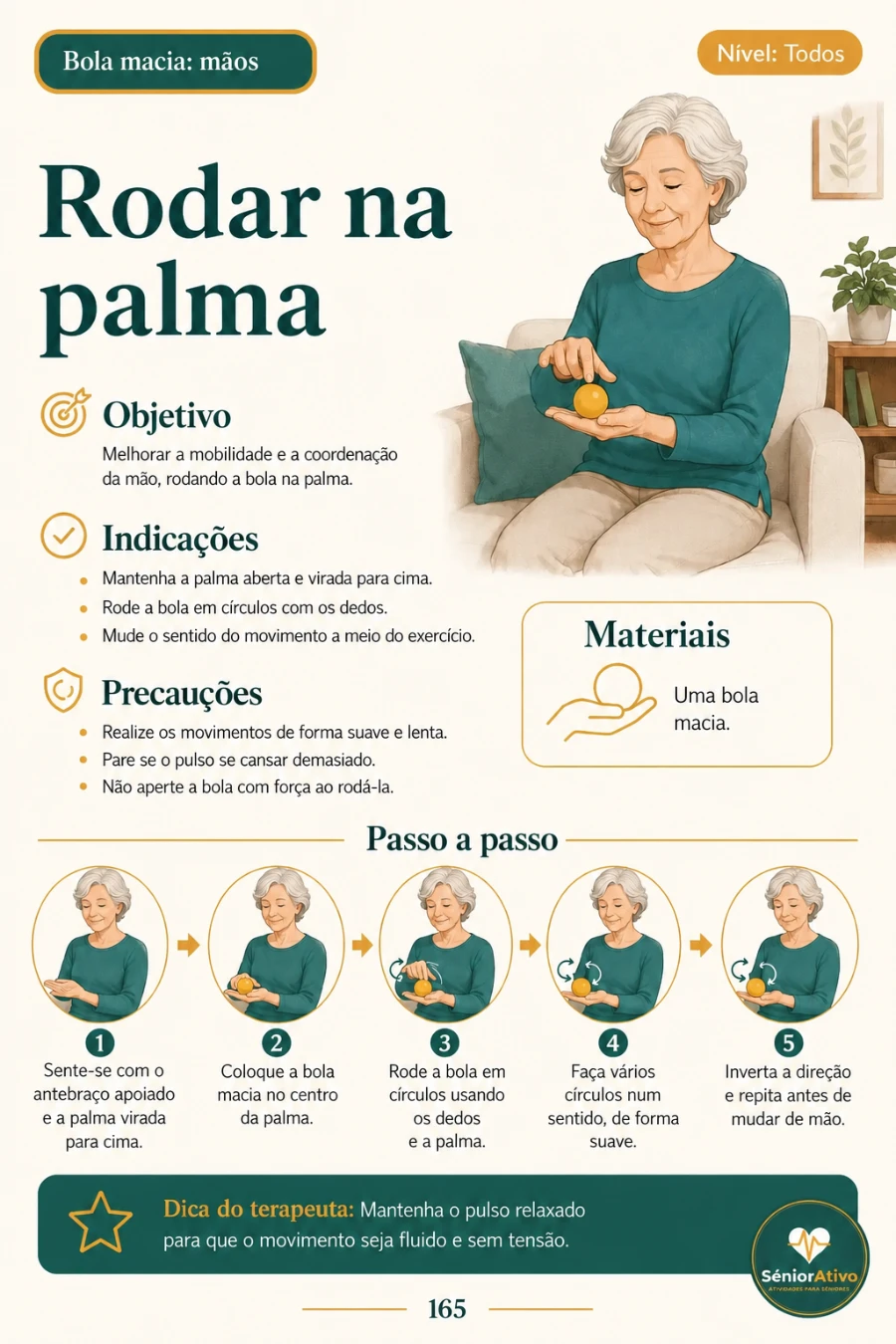 Ficha de exercício com material