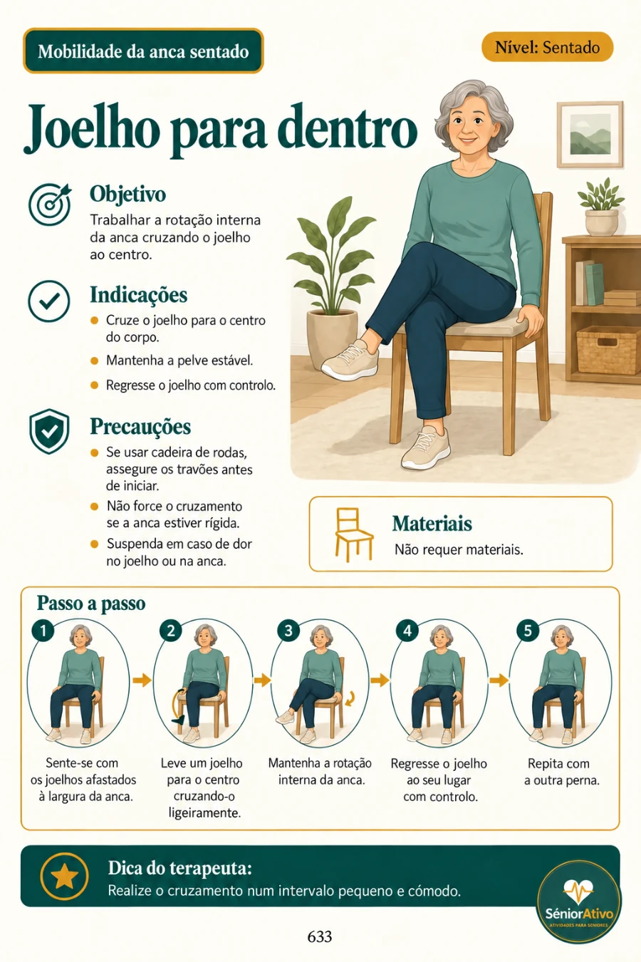 Exercício de mobilidade reduzida